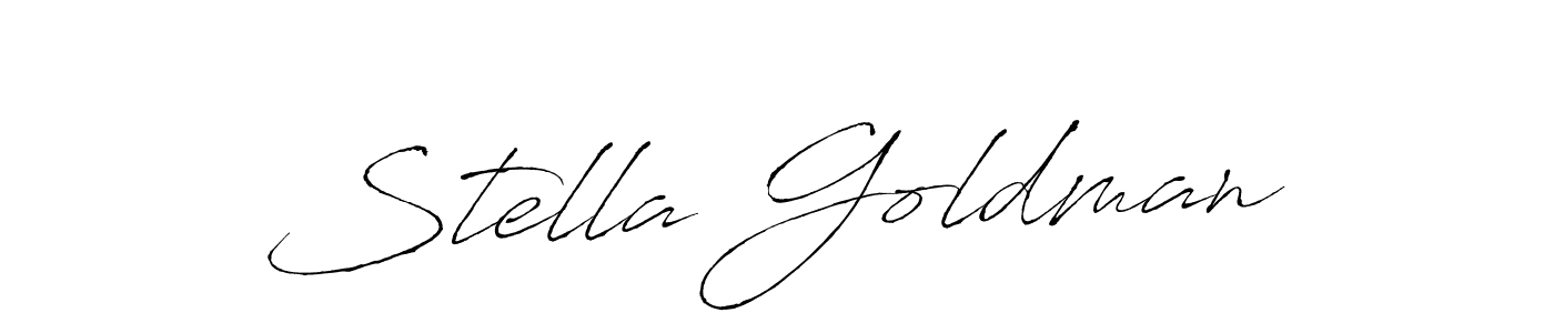 Create a beautiful signature design for name Stella Goldman. With this signature (Antro_Vectra) fonts, you can make a handwritten signature for free. Stella Goldman signature style 6 images and pictures png