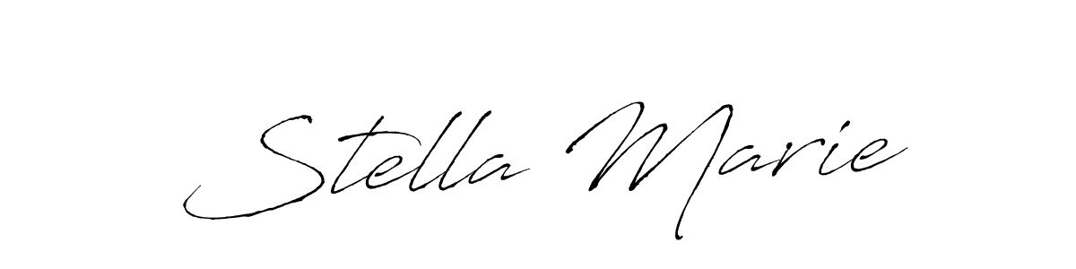 Stella Marie stylish signature style. Best Handwritten Sign (Antro_Vectra) for my name. Handwritten Signature Collection Ideas for my name Stella Marie. Stella Marie signature style 6 images and pictures png