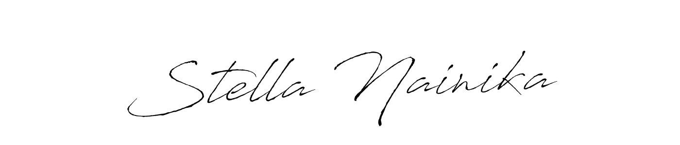 Similarly Antro_Vectra is the best handwritten signature design. Signature creator online .You can use it as an online autograph creator for name Stella Nainika. Stella Nainika signature style 6 images and pictures png