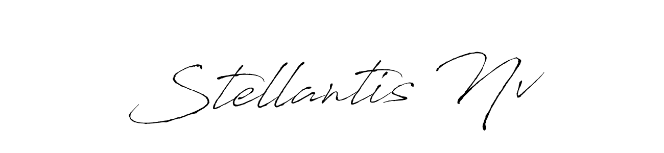 This is the best signature style for the Stellantis Nv name. Also you like these signature font (Antro_Vectra). Mix name signature. Stellantis Nv signature style 6 images and pictures png