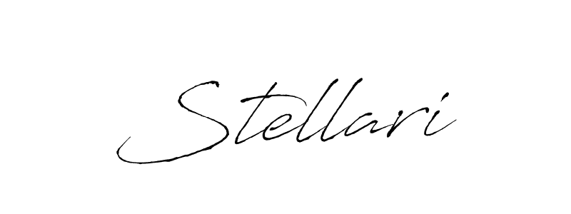 Stellari stylish signature style. Best Handwritten Sign (Antro_Vectra) for my name. Handwritten Signature Collection Ideas for my name Stellari. Stellari signature style 6 images and pictures png