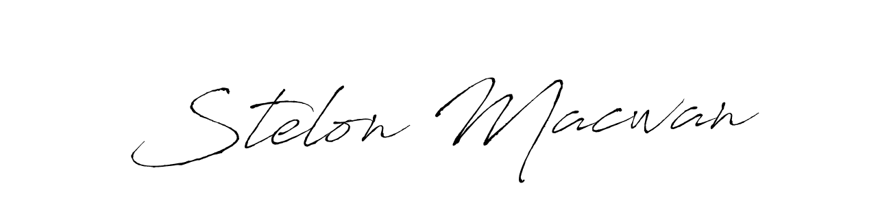 Also we have Stelon Macwan name is the best signature style. Create professional handwritten signature collection using Antro_Vectra autograph style. Stelon Macwan signature style 6 images and pictures png