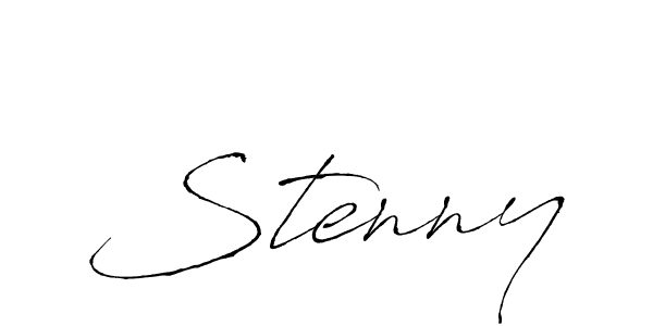 Design your own signature with our free online signature maker. With this signature software, you can create a handwritten (Antro_Vectra) signature for name Stenny. Stenny signature style 6 images and pictures png