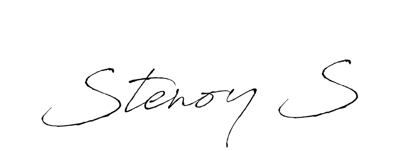 How to make Stenoy S name signature. Use Antro_Vectra style for creating short signs online. This is the latest handwritten sign. Stenoy S signature style 6 images and pictures png