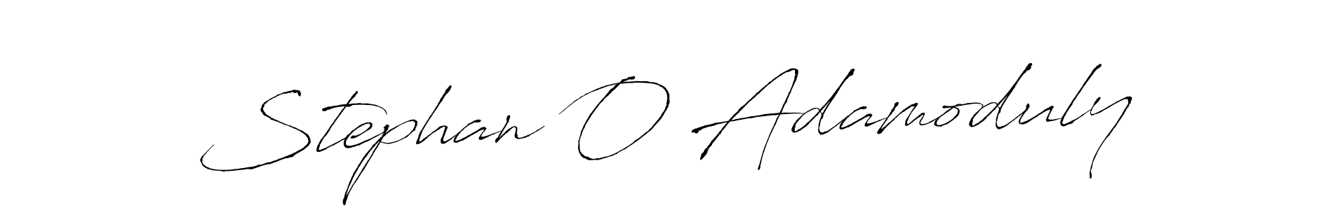 Use a signature maker to create a handwritten signature online. With this signature software, you can design (Antro_Vectra) your own signature for name Stephan O Adamoduly. Stephan O Adamoduly signature style 6 images and pictures png
