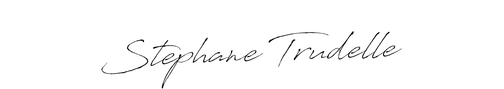 Create a beautiful signature design for name Stephane Trudelle. With this signature (Antro_Vectra) fonts, you can make a handwritten signature for free. Stephane Trudelle signature style 6 images and pictures png