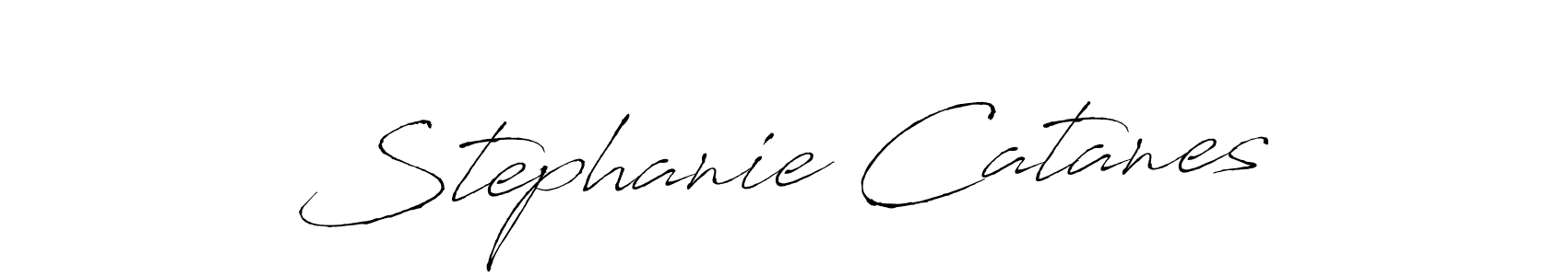 Create a beautiful signature design for name Stephanie Catanes. With this signature (Antro_Vectra) fonts, you can make a handwritten signature for free. Stephanie Catanes signature style 6 images and pictures png