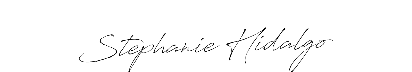 Antro_Vectra is a professional signature style that is perfect for those who want to add a touch of class to their signature. It is also a great choice for those who want to make their signature more unique. Get Stephanie Hidalgo name to fancy signature for free. Stephanie Hidalgo signature style 6 images and pictures png