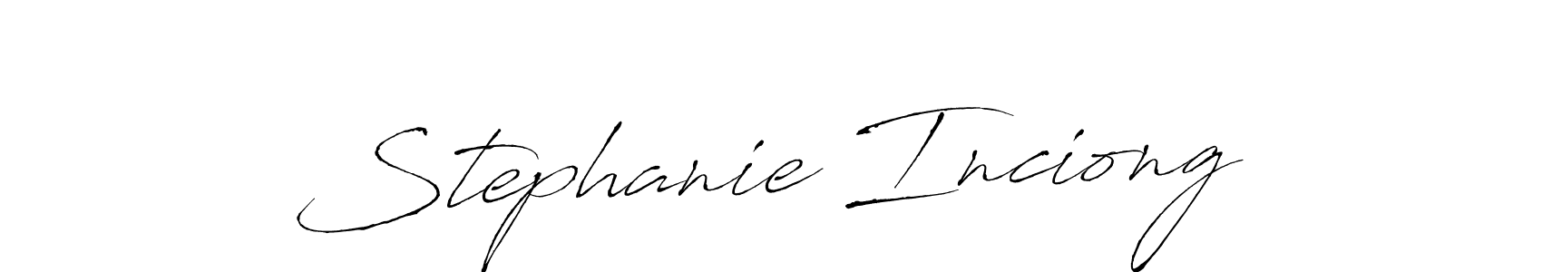 How to make Stephanie Inciong signature? Antro_Vectra is a professional autograph style. Create handwritten signature for Stephanie Inciong name. Stephanie Inciong signature style 6 images and pictures png