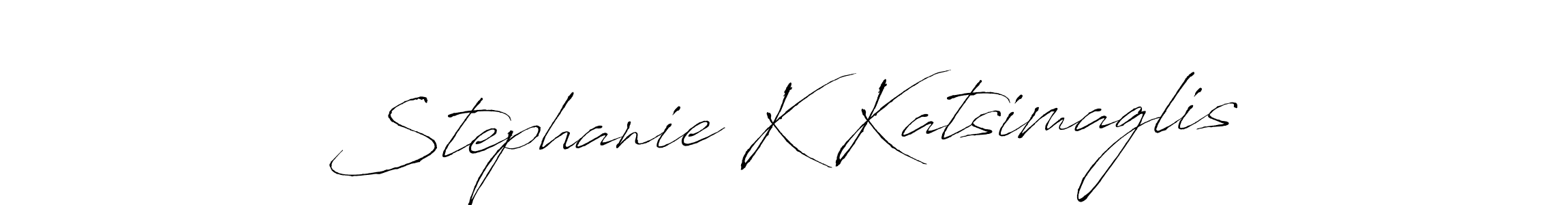 if you are searching for the best signature style for your name Stephanie K Katsimaglis. so please give up your signature search. here we have designed multiple signature styles  using Antro_Vectra. Stephanie K Katsimaglis signature style 6 images and pictures png