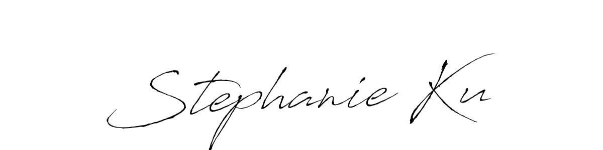 How to make Stephanie Ku name signature. Use Antro_Vectra style for creating short signs online. This is the latest handwritten sign. Stephanie Ku signature style 6 images and pictures png