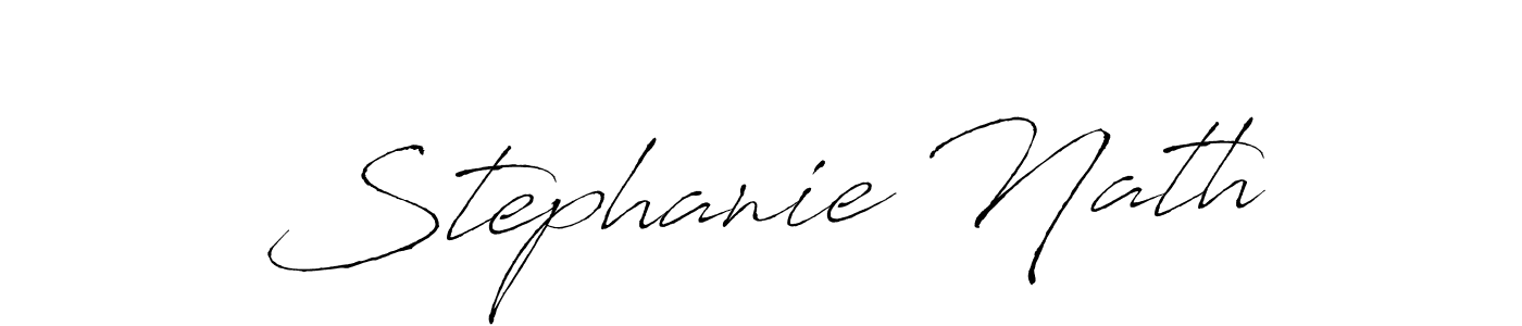 How to make Stephanie Nath signature? Antro_Vectra is a professional autograph style. Create handwritten signature for Stephanie Nath name. Stephanie Nath signature style 6 images and pictures png
