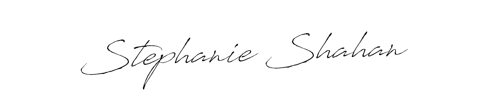 You should practise on your own different ways (Antro_Vectra) to write your name (Stephanie Shahan) in signature. don't let someone else do it for you. Stephanie Shahan signature style 6 images and pictures png