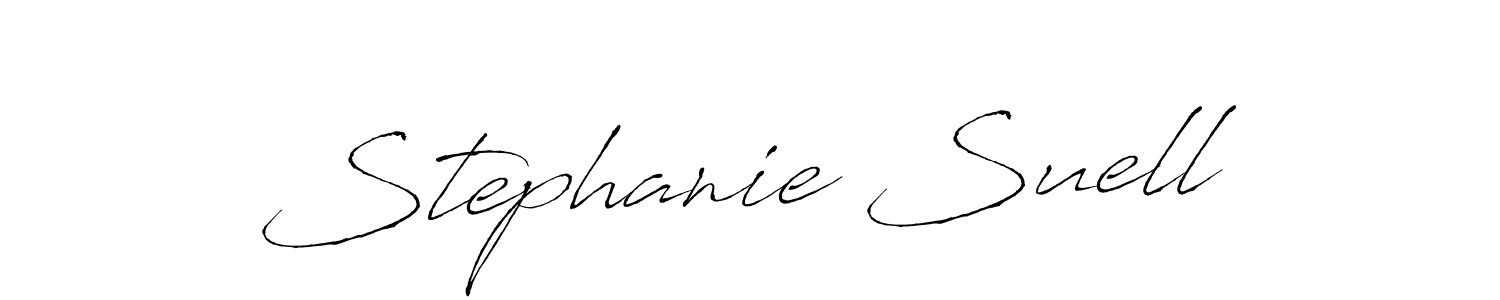 How to make Stephanie Suell name signature. Use Antro_Vectra style for creating short signs online. This is the latest handwritten sign. Stephanie Suell signature style 6 images and pictures png