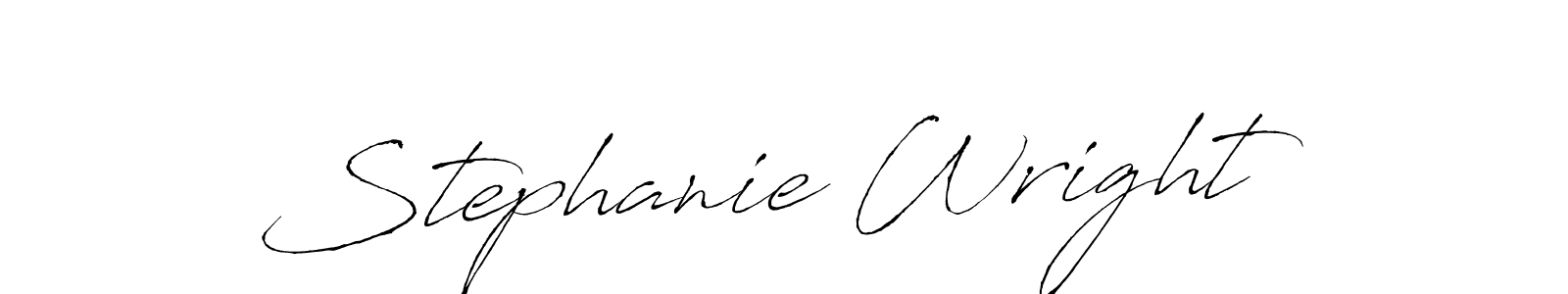 Make a beautiful signature design for name Stephanie Wright. With this signature (Antro_Vectra) style, you can create a handwritten signature for free. Stephanie Wright signature style 6 images and pictures png