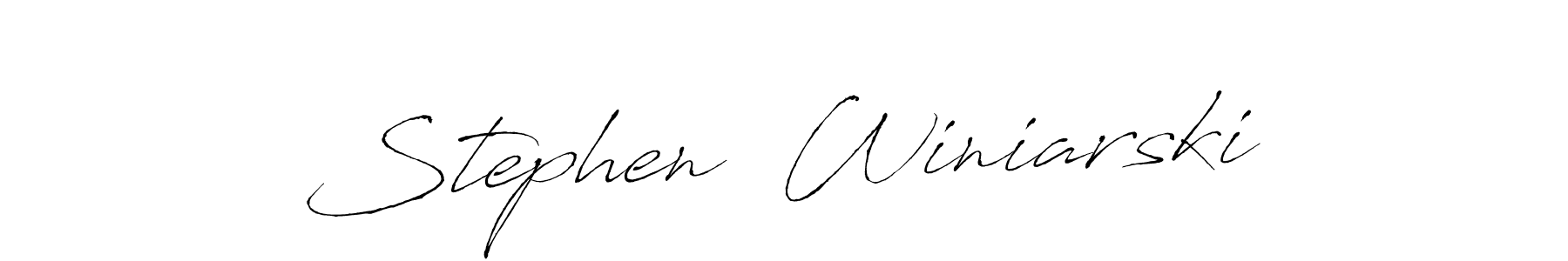 Make a short Stephen  Winiarski signature style. Manage your documents anywhere anytime using Antro_Vectra. Create and add eSignatures, submit forms, share and send files easily. Stephen  Winiarski signature style 6 images and pictures png