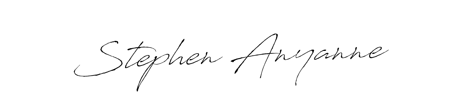 Use a signature maker to create a handwritten signature online. With this signature software, you can design (Antro_Vectra) your own signature for name Stephen Anyanne. Stephen Anyanne signature style 6 images and pictures png