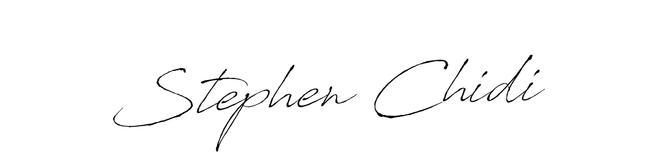 Stephen Chidi stylish signature style. Best Handwritten Sign (Antro_Vectra) for my name. Handwritten Signature Collection Ideas for my name Stephen Chidi. Stephen Chidi signature style 6 images and pictures png