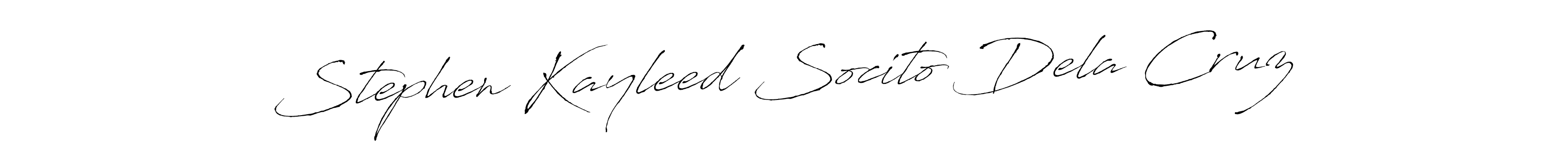 Make a beautiful signature design for name Stephen Kayleed Socito Dela Cruz. With this signature (Antro_Vectra) style, you can create a handwritten signature for free. Stephen Kayleed Socito Dela Cruz signature style 6 images and pictures png