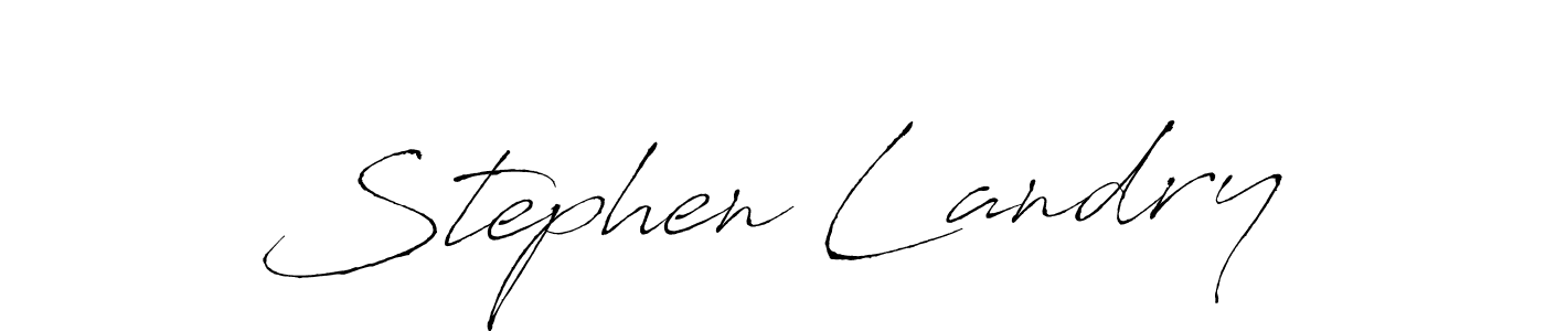 How to make Stephen Landry signature? Antro_Vectra is a professional autograph style. Create handwritten signature for Stephen Landry name. Stephen Landry signature style 6 images and pictures png