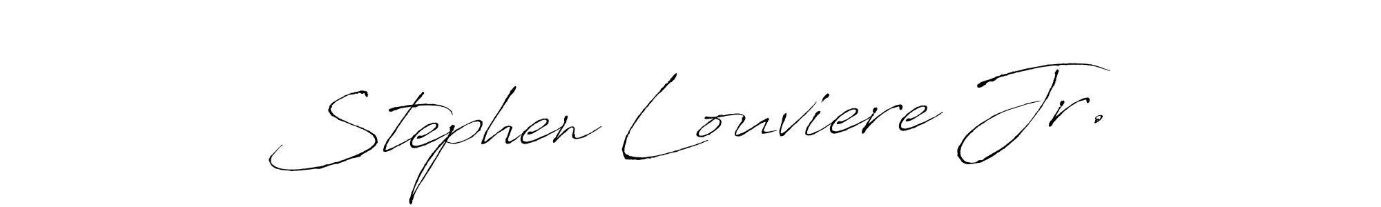 Design your own signature with our free online signature maker. With this signature software, you can create a handwritten (Antro_Vectra) signature for name Stephen Louviere Jr.. Stephen Louviere Jr. signature style 6 images and pictures png