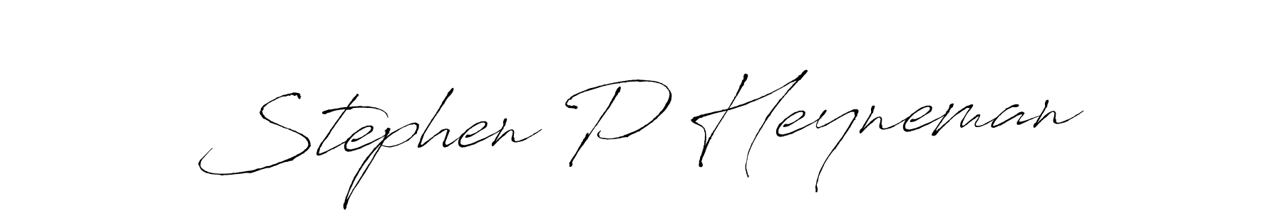 Make a beautiful signature design for name Stephen P Heyneman. With this signature (Antro_Vectra) style, you can create a handwritten signature for free. Stephen P Heyneman signature style 6 images and pictures png