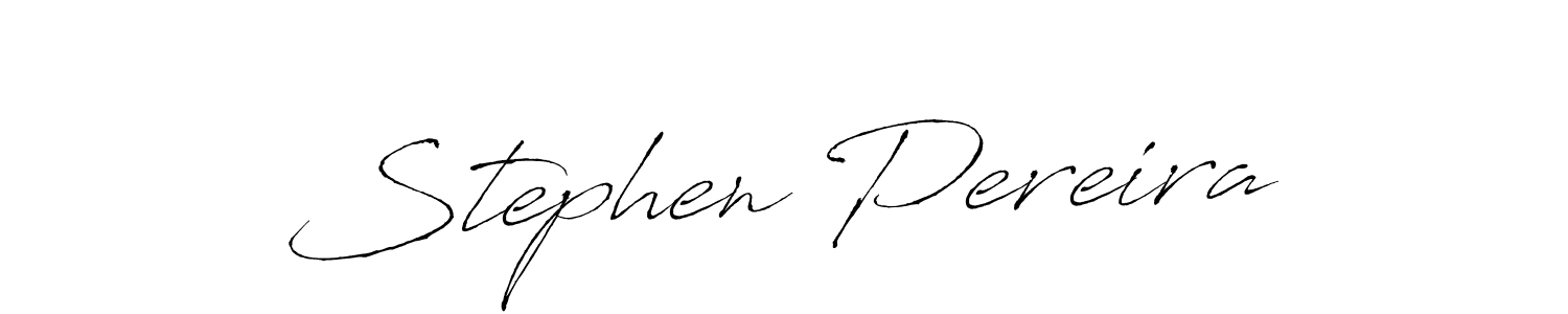 Create a beautiful signature design for name Stephen Pereira. With this signature (Antro_Vectra) fonts, you can make a handwritten signature for free. Stephen Pereira signature style 6 images and pictures png