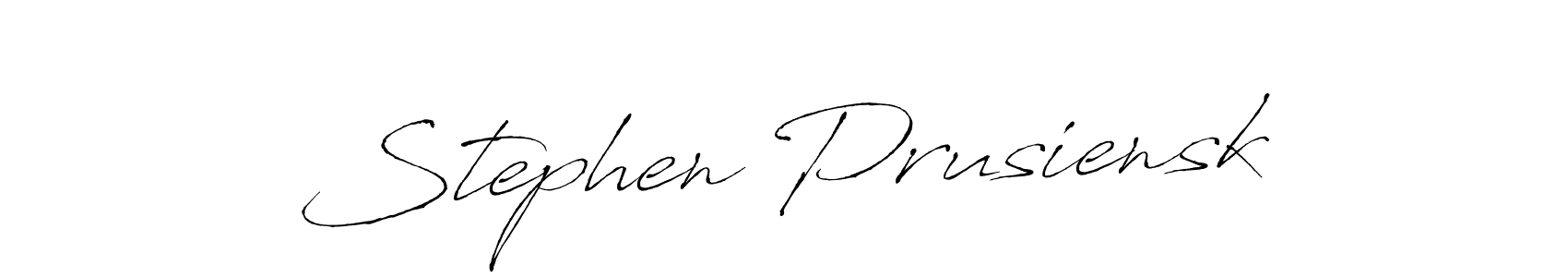 Similarly Antro_Vectra is the best handwritten signature design. Signature creator online .You can use it as an online autograph creator for name Stephen Prusiensk. Stephen Prusiensk signature style 6 images and pictures png