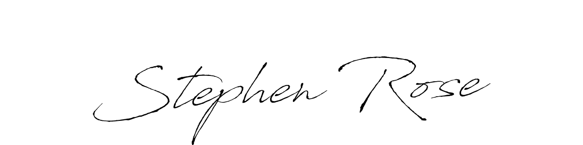 Stephen Rose stylish signature style. Best Handwritten Sign (Antro_Vectra) for my name. Handwritten Signature Collection Ideas for my name Stephen Rose. Stephen Rose signature style 6 images and pictures png