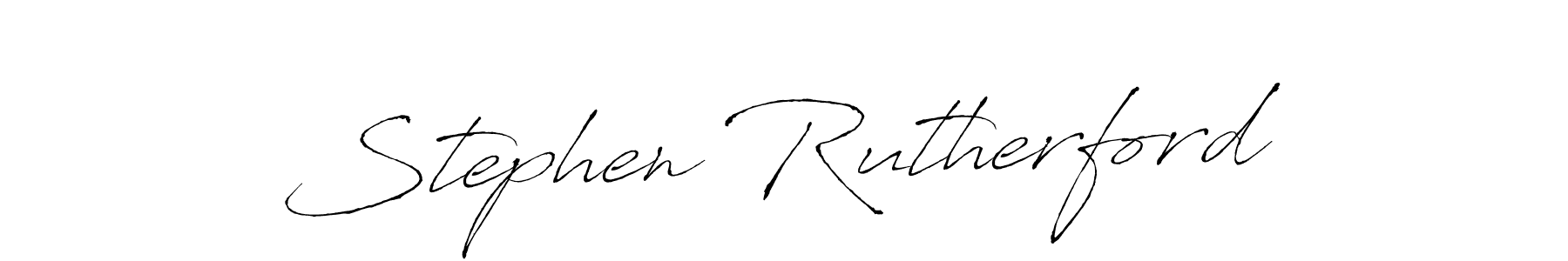 Stephen Rutherford stylish signature style. Best Handwritten Sign (Antro_Vectra) for my name. Handwritten Signature Collection Ideas for my name Stephen Rutherford. Stephen Rutherford signature style 6 images and pictures png