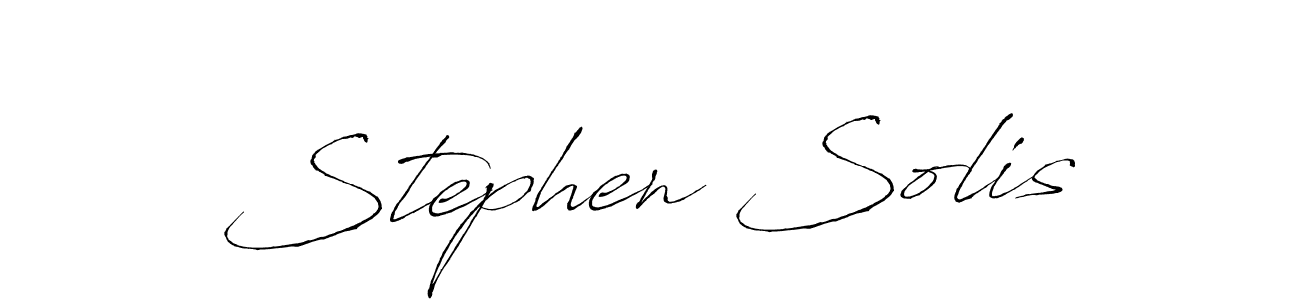 Create a beautiful signature design for name Stephen Solis. With this signature (Antro_Vectra) fonts, you can make a handwritten signature for free. Stephen Solis signature style 6 images and pictures png