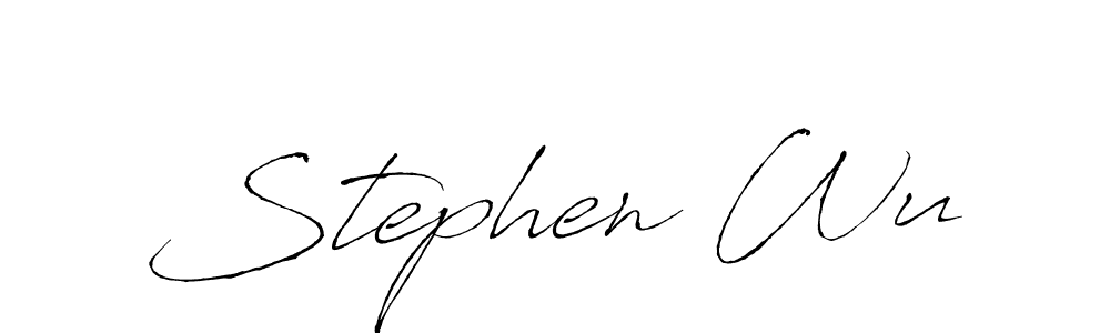 The best way (Antro_Vectra) to make a short signature is to pick only two or three words in your name. The name Stephen Wu include a total of six letters. For converting this name. Stephen Wu signature style 6 images and pictures png