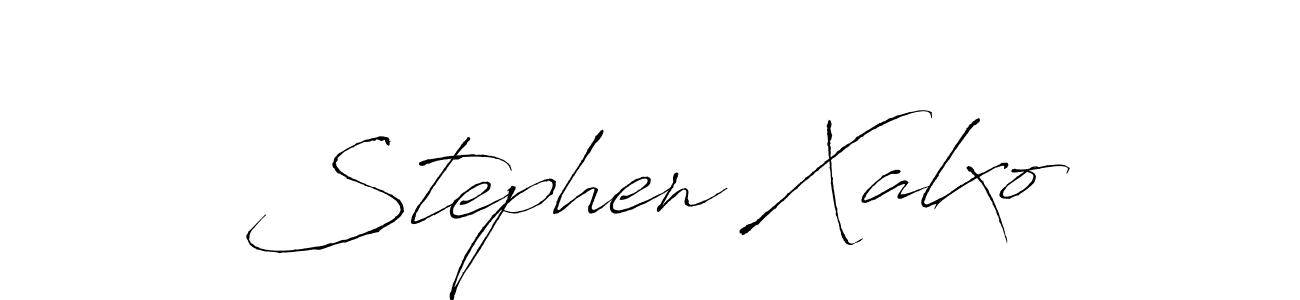 Make a short Stephen Xalxo signature style. Manage your documents anywhere anytime using Antro_Vectra. Create and add eSignatures, submit forms, share and send files easily. Stephen Xalxo signature style 6 images and pictures png