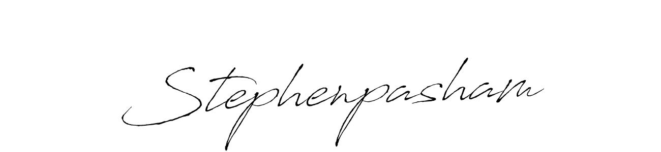 Design your own signature with our free online signature maker. With this signature software, you can create a handwritten (Antro_Vectra) signature for name Stephenpasham. Stephenpasham signature style 6 images and pictures png