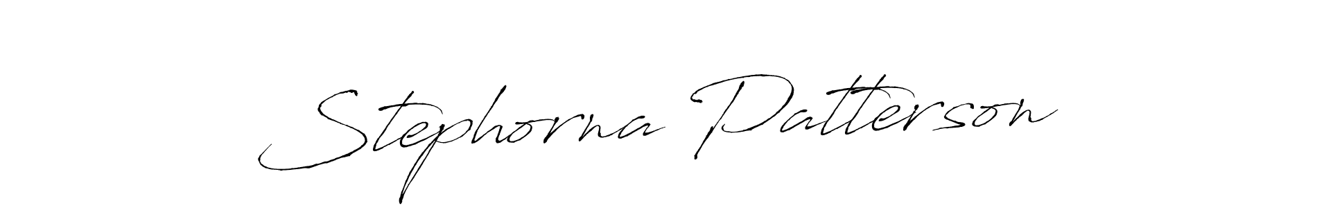 Stephorna Patterson stylish signature style. Best Handwritten Sign (Antro_Vectra) for my name. Handwritten Signature Collection Ideas for my name Stephorna Patterson. Stephorna Patterson signature style 6 images and pictures png