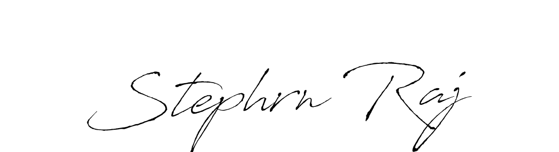 How to make Stephrn Raj signature? Antro_Vectra is a professional autograph style. Create handwritten signature for Stephrn Raj name. Stephrn Raj signature style 6 images and pictures png