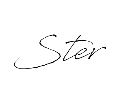 How to make Ster signature? Antro_Vectra is a professional autograph style. Create handwritten signature for Ster name. Ster signature style 6 images and pictures png