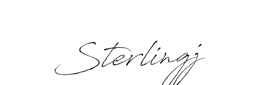 Once you've used our free online signature maker to create your best signature Antro_Vectra style, it's time to enjoy all of the benefits that Sterlingj name signing documents. Sterlingj signature style 6 images and pictures png