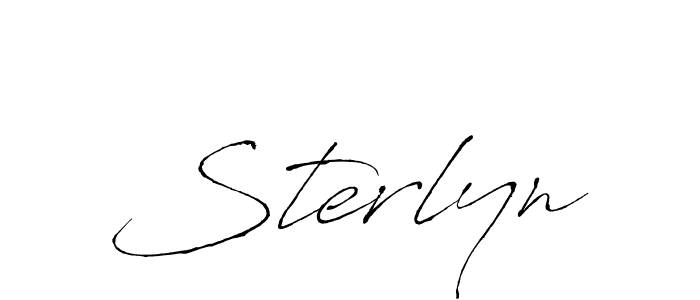 Design your own signature with our free online signature maker. With this signature software, you can create a handwritten (Antro_Vectra) signature for name Sterlyn. Sterlyn signature style 6 images and pictures png