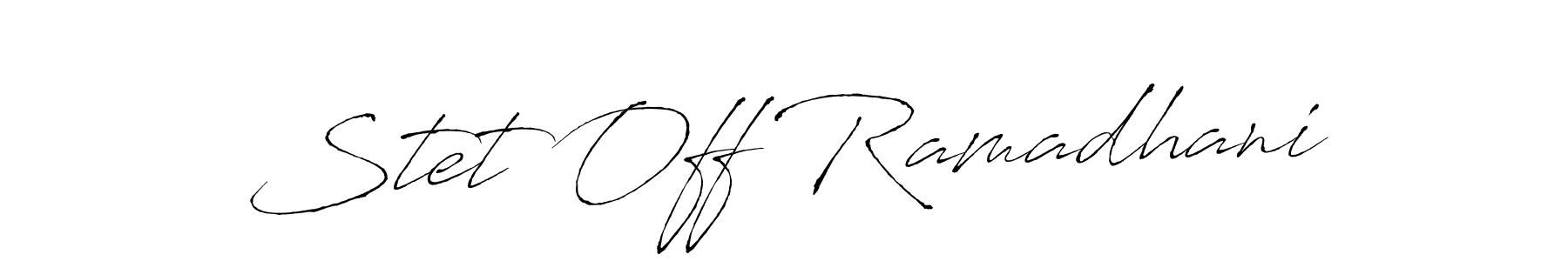You can use this online signature creator to create a handwritten signature for the name Stet Off Ramadhani. This is the best online autograph maker. Stet Off Ramadhani signature style 6 images and pictures png