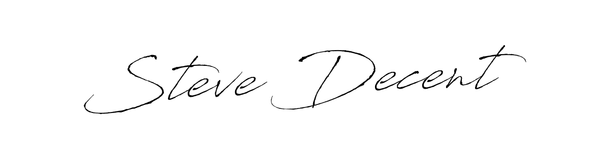 Create a beautiful signature design for name Steve Decent. With this signature (Antro_Vectra) fonts, you can make a handwritten signature for free. Steve Decent signature style 6 images and pictures png