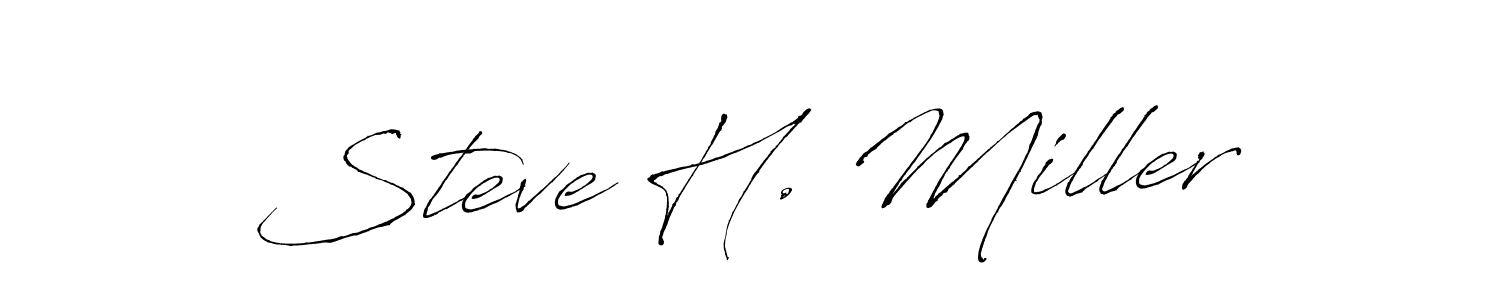 Use a signature maker to create a handwritten signature online. With this signature software, you can design (Antro_Vectra) your own signature for name Steve H. Miller. Steve H. Miller signature style 6 images and pictures png