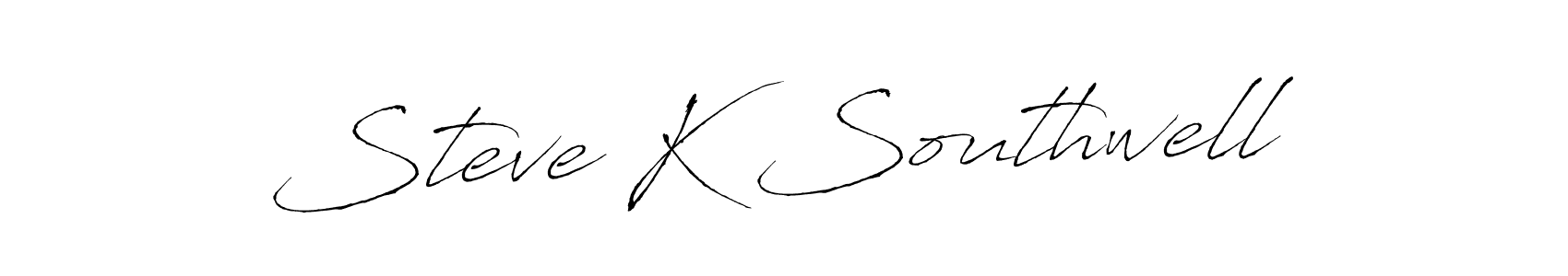 The best way (Antro_Vectra) to make a short signature is to pick only two or three words in your name. The name Steve K Southwell include a total of six letters. For converting this name. Steve K Southwell signature style 6 images and pictures png