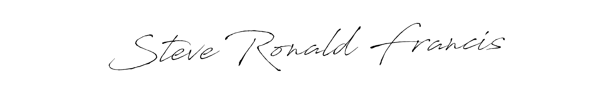 Steve Ronald Francis stylish signature style. Best Handwritten Sign (Antro_Vectra) for my name. Handwritten Signature Collection Ideas for my name Steve Ronald Francis. Steve Ronald Francis signature style 6 images and pictures png