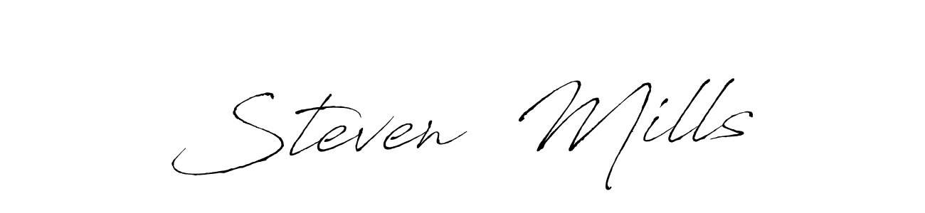 Design your own signature with our free online signature maker. With this signature software, you can create a handwritten (Antro_Vectra) signature for name Steven  Mills. Steven  Mills signature style 6 images and pictures png