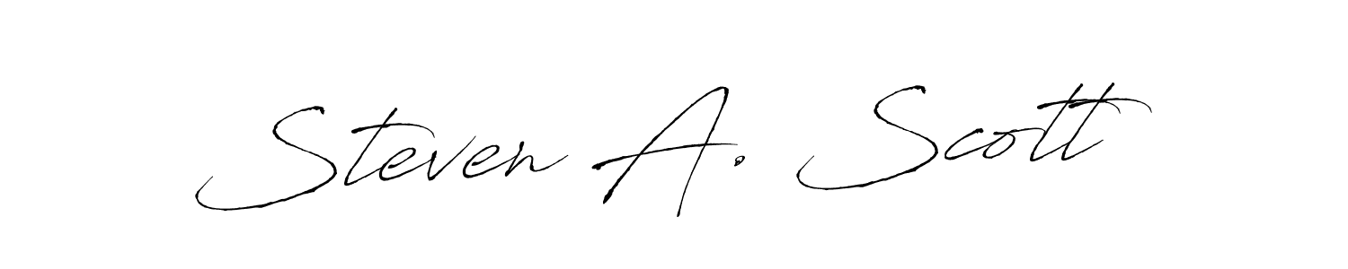 Antro_Vectra is a professional signature style that is perfect for those who want to add a touch of class to their signature. It is also a great choice for those who want to make their signature more unique. Get Steven A. Scott name to fancy signature for free. Steven A. Scott signature style 6 images and pictures png