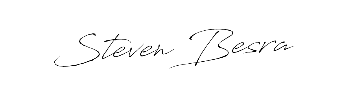 Create a beautiful signature design for name Steven Besra. With this signature (Antro_Vectra) fonts, you can make a handwritten signature for free. Steven Besra signature style 6 images and pictures png