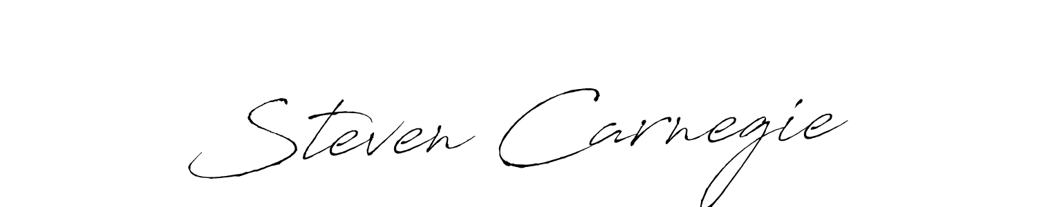 You should practise on your own different ways (Antro_Vectra) to write your name (Steven Carnegie) in signature. don't let someone else do it for you. Steven Carnegie signature style 6 images and pictures png