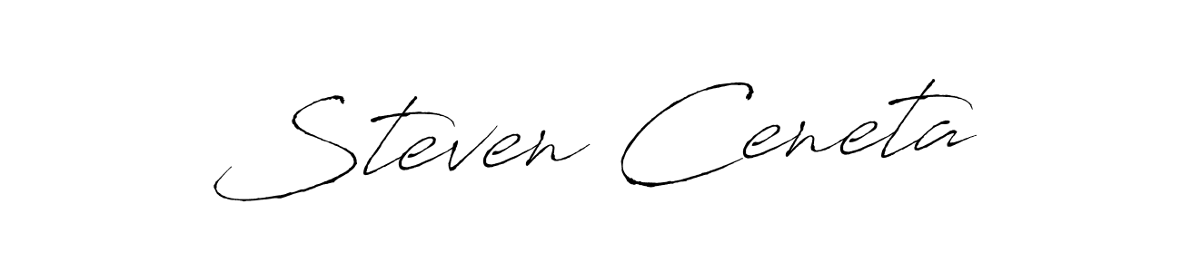 The best way (Antro_Vectra) to make a short signature is to pick only two or three words in your name. The name Steven Ceneta include a total of six letters. For converting this name. Steven Ceneta signature style 6 images and pictures png