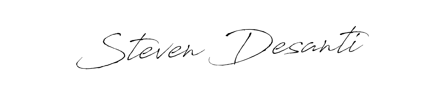 It looks lik you need a new signature style for name Steven Desanti. Design unique handwritten (Antro_Vectra) signature with our free signature maker in just a few clicks. Steven Desanti signature style 6 images and pictures png